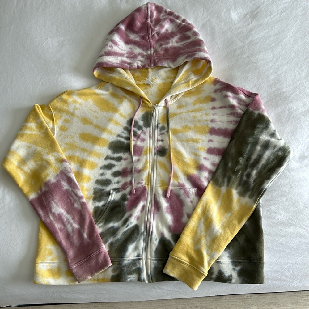 Old Navy XS Tie Dye Hoodie Zippered Sweatshirt